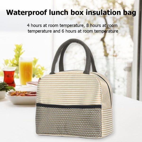 backpacking packs waterproof striped mesh lunch bag thermal insulated bento case tote thickened cooler snacks fruit dinner storage picnic ba
backpacking packs waterproof striped mesh lunch bag thermal insulated bento case tote thickened cooler snacks fruit dinner storage picnic ba
