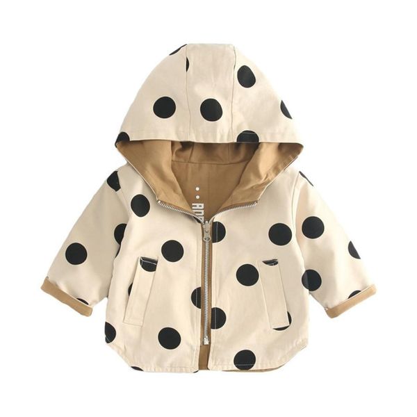 autumn children dots both-sides wearable casual hooded jacket kid size100cm, Black;white
autumn children dots both-sides wearable casual hooded jacket kid size100cm, Black;white