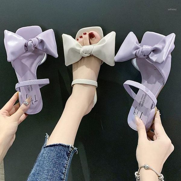 sandals girls 2-ways wearing big bow-knot open toe women chunky med high heels slippers elastic band square sandalias femmes1, Black 
sandals girls 2-ways wearing big bow-knot open toe women chunky med high heels slippers elastic band square sandalias femmes1, Black