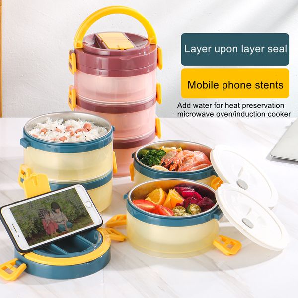 portable bento box 4 layers round bento box bento box large capacity reusable meal preparation container portable seal
portable bento box 4 layers round bento box bento box large capacity reusable meal preparation container portable seal