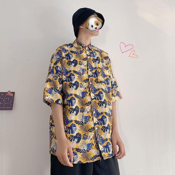 2020 summer new youth popular couple personality printed loose single-breasted short-sleeved floral shirt fashion casual, White;black
2020 summer new youth popular couple personality printed loose single-breasted short-sleeved floral shirt fashion casual, White;black