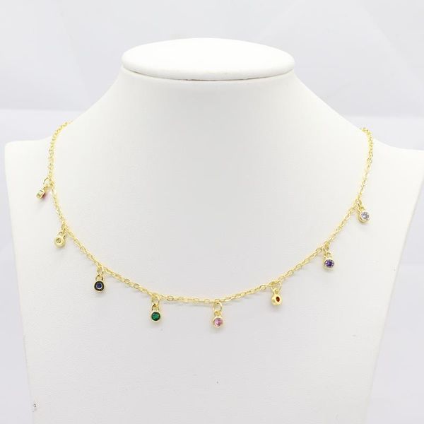 chokers simple rainbow crystal bead chain choker necklace colorful cz tassel for women charm jewelry prom accessories, Golden;silver
chokers simple rainbow crystal bead chain choker necklace colorful cz tassel for women charm jewelry prom accessories, Golden;silver