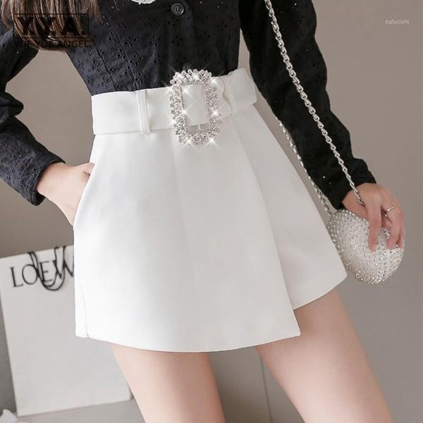 asymmetrical high waist shorts skirts women fashion diamonds sashes slim fit wide leg shorts office ladies black white1, White;black
asymmetrical high waist shorts skirts women fashion diamonds sashes slim fit wide leg shorts office ladies black white1, White;black