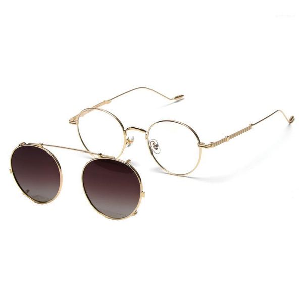 sunglasses veshion metal gold optical glasses frame for men uv400 retro clip on women polarized driving 2021, White;black
sunglasses veshion metal gold optical glasses frame for men uv400 retro clip on women polarized driving 2021, White;black