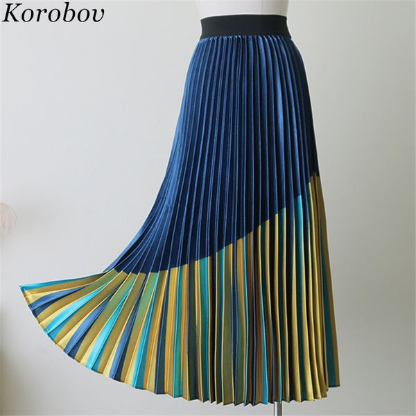 korobov blue yellow patchwork shiny saia falda a-line female skirts vintage pleated silk mid women print skirt 76958 q1209, Black
korobov blue yellow patchwork shiny saia falda a-line female skirts vintage pleated silk mid women print skirt 76958 q1209, Black