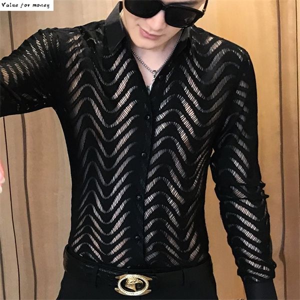 summer transparent short sleeve camisa hombre stitching stripe see through shirt men chemise homme marque luxe c1212, White;black
summer transparent short sleeve camisa hombre stitching stripe see through shirt men chemise homme marque luxe c1212, White;black