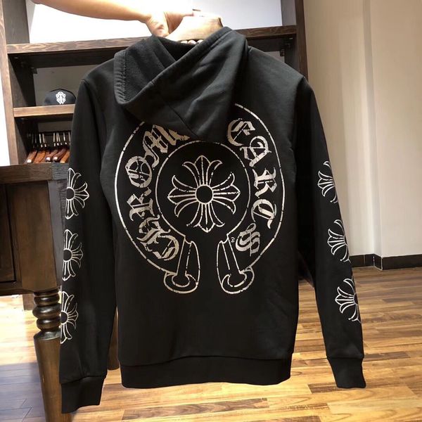 2019 winter tide brand new cardigan hooded sweater crosin cross sanskrit print unisex, Black
2019 winter tide brand new cardigan hooded sweater crosin cross sanskrit print unisex, Black