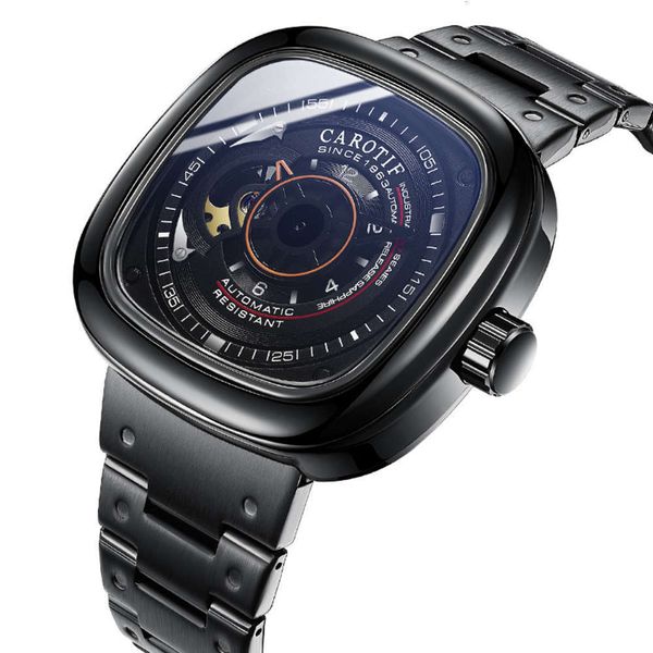 table tiktok watch automaton meter male hollowed steel square large dial watch, Slivery;brown
table tiktok watch automaton meter male hollowed steel square large dial watch, Slivery;brown