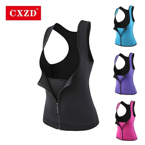 cxzd women neoprene sauna sweat waist trainer vest with zipper for weight loss gym workout body shaper tank shirt lj201210, Black;white
cxzd women neoprene sauna sweat waist trainer vest with zipper for weight loss gym workout body shaper tank shirt lj201210, Black;white
