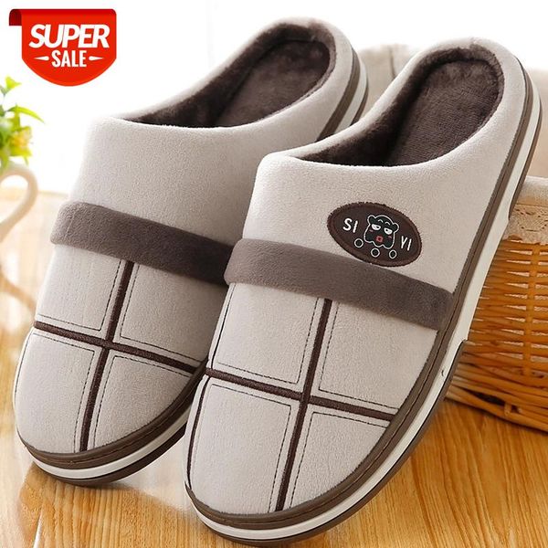 men's shoes home slippers large size 45-50 slipper plush winter gingham male indoor slippers for men factory outlets house #kb6a, Black
men's shoes home slippers large size 45-50 slipper plush winter gingham male indoor slippers for men factory outlets house #kb6a, Black