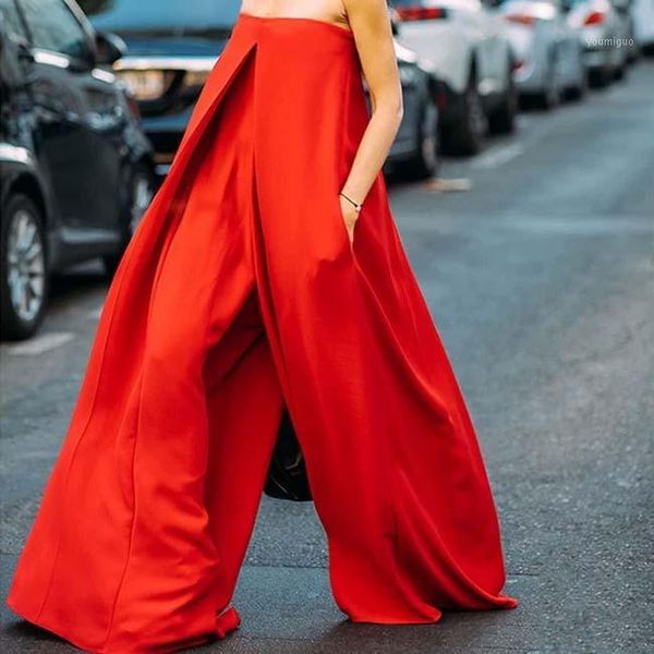solid strapless jumpsuit women summer casual red loose rompers playsuit off shoulder wide leg pants plus size1, Black;white
solid strapless jumpsuit women summer casual red loose rompers playsuit off shoulder wide leg pants plus size1, Black;white