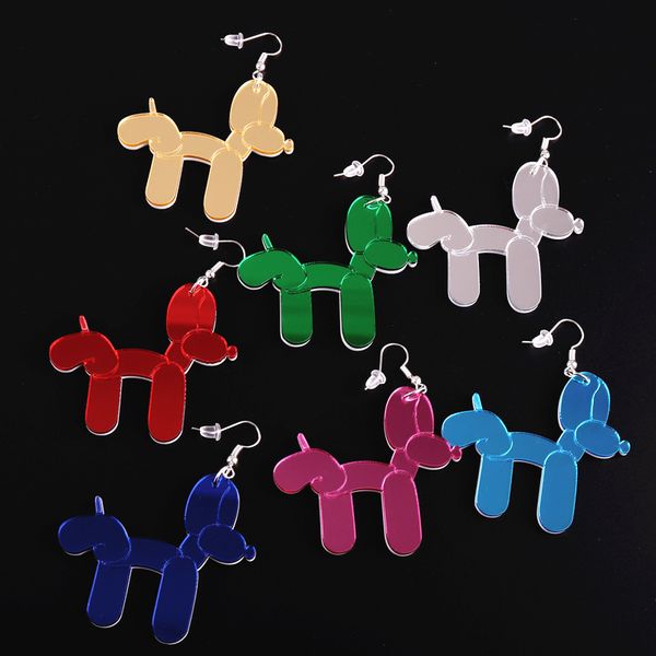 new cute animal interesting dog dangle earrings for women 8 colors mirror acrylic trendy jewelry unique accessories, Silver
new cute animal interesting dog dangle earrings for women 8 colors mirror acrylic trendy jewelry unique accessories, Silver