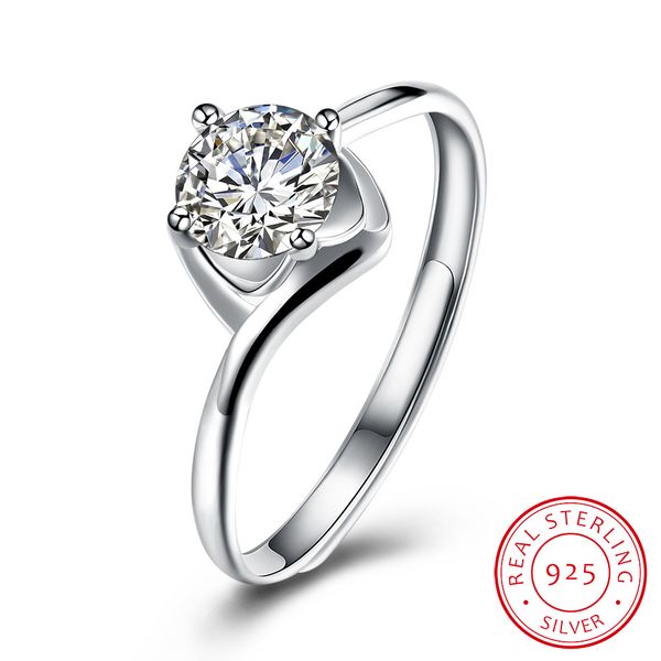 genuine s925 sterling silver women's ring ins fashion simple new four-claw diamond zircon female ring accessories wedding anniversary w
genuine s925 sterling silver women's ring ins fashion simple new four-claw diamond zircon female ring accessories wedding anniversary w