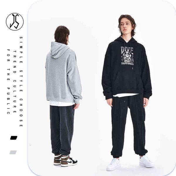 sweater hoodies autumn and winter 2021 fashion brand 370g hip hop loose couple pullover hooded, Black
sweater hoodies autumn and winter 2021 fashion brand 370g hip hop loose couple pullover hooded, Black