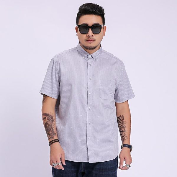2020 new men's casual thin striped shirt summer new male slim business fashion short sleeve shirt large size brand 6xl 7xl 8xl, White;black
2020 new men's casual thin striped shirt summer new male slim business fashion short sleeve shirt large size brand 6xl 7xl 8xl, White;black