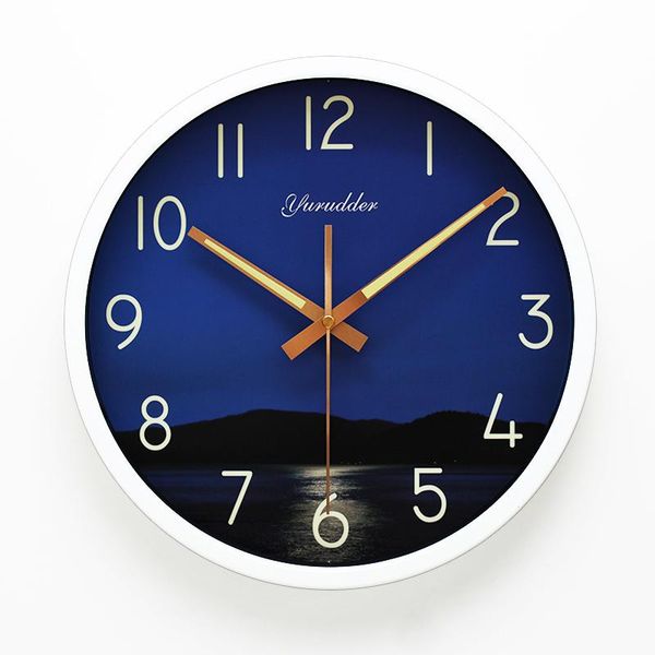 12 inches the sea at night design metal frame modern fashion round wall clock luminova decorative wall clock
12 inches the sea at night design metal frame modern fashion round wall clock luminova decorative wall clock