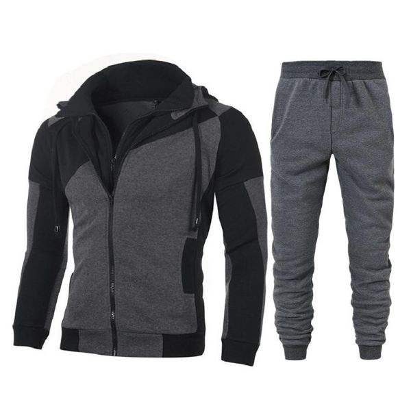 autumn winter men's sets brand sportswear tracksuits 2 piece sets men's clothes hoodies+pants male streetswear coat jackets, Gray
autumn winter men's sets brand sportswear tracksuits 2 piece sets men's clothes hoodies+pants male streetswear coat jackets, Gray