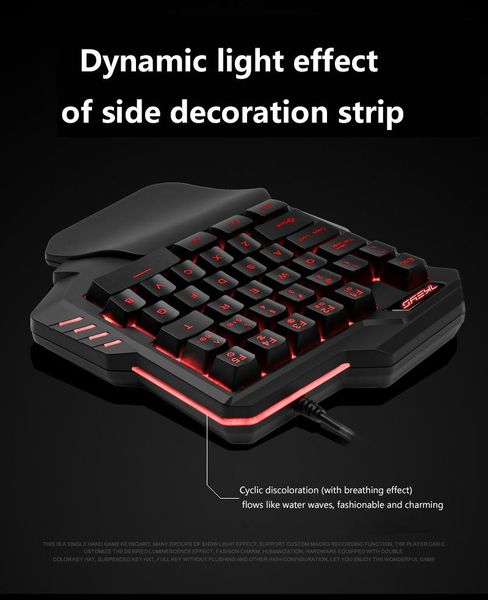 anti-skid g30 wired gaming keyboard mini one-handed keyboard 35 keys game assistive with led backlight
anti-skid g30 wired gaming keyboard mini one-handed keyboard 35 keys game assistive with led backlight