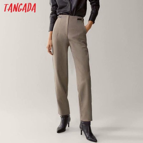 tangada fashion women waist belt decorate suit pants trousers zipper pockets lady elegant pants pantalon 4c87, Black;white
tangada fashion women waist belt decorate suit pants trousers zipper pockets lady elegant pants pantalon 4c87, Black;white