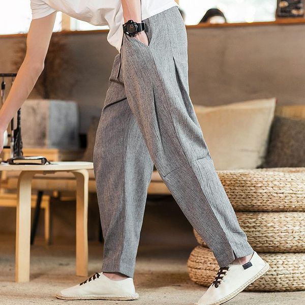 2020 chinese style men's linen pants fashion loose feet harem pants spring thin trend beach cotton linen casual pants, Black
2020 chinese style men's linen pants fashion loose feet harem pants spring thin trend beach cotton linen casual pants, Black
