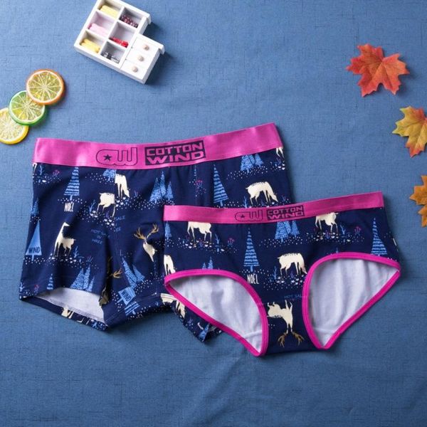women's panties deer print couple underwear set men women breathable hip lift cotton mid rise seamless, Black;pink
women's panties deer print couple underwear set men women breathable hip lift cotton mid rise seamless, Black;pink