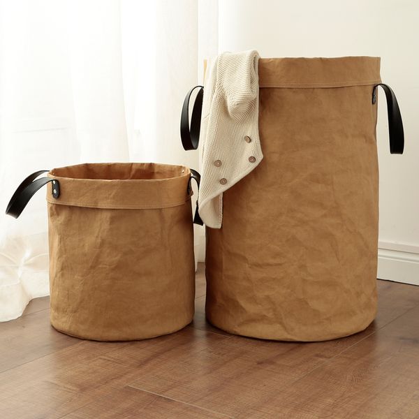 new style washable kraft paper durable toy basket multifunction home storage bag kids room sundries organizer q1203
new style washable kraft paper durable toy basket multifunction home storage bag kids room sundries organizer q1203
