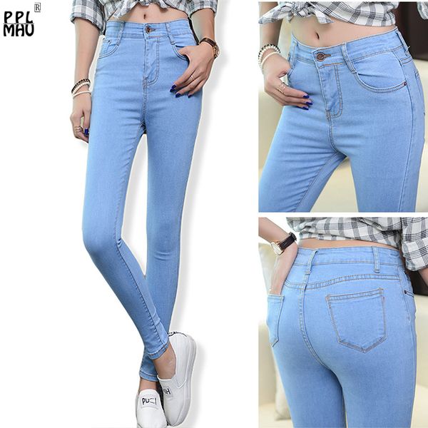 high waist women's skinny jeans new fashion fitted denim trousers plus size vintage stretch jeans for female casual pants lj201013, Blue
high waist women's skinny jeans new fashion fitted denim trousers plus size vintage stretch jeans for female casual pants lj201013, Blue