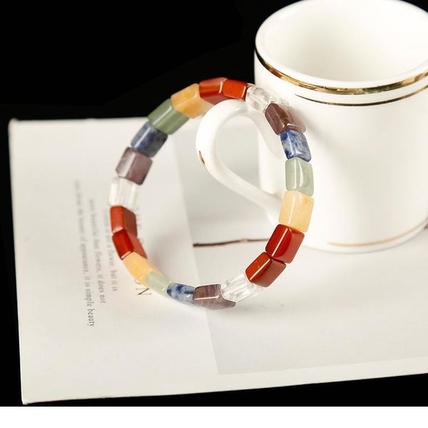 1pc stylish colourful natural stone jewelry bracelet mineral healing crystals rose quartz meditation holiday party qylwfq, Black
1pc stylish colourful natural stone jewelry bracelet mineral healing crystals rose quartz meditation holiday party qylwfq, Black
