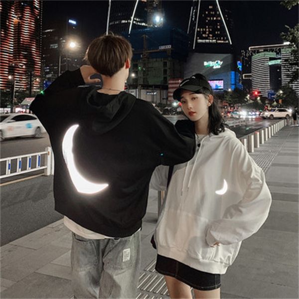 moon reflective hoodie fall 2020, Blue