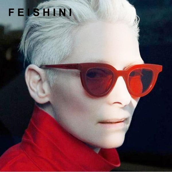 sunglasses feishini future fashion transparent colour korea glasses clear cat eye oculos men plastic oversized women uv400, White;black
sunglasses feishini future fashion transparent colour korea glasses clear cat eye oculos men plastic oversized women uv400, White;black