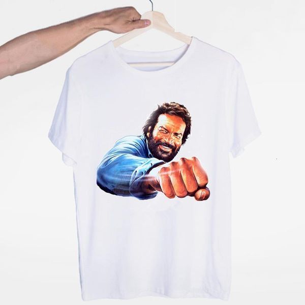 star bud spencer t-shirt o-neck short sleeves summer casual fashion men and women tshirt drop shipping, White;black
star bud spencer t-shirt o-neck short sleeves summer casual fashion men and women tshirt drop shipping, White;black