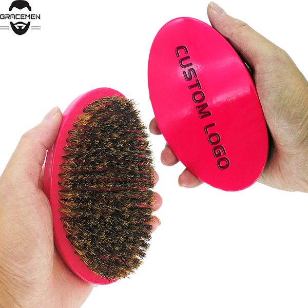 supply for amazon moq 100 pcs oem customized logo curved brush 360 waves palm brushes with boar bristle pink handle, Silver
supply for amazon moq 100 pcs oem customized logo curved brush 360 waves palm brushes with boar bristle pink handle, Silver