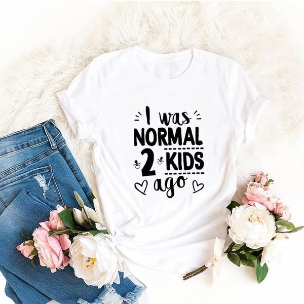female t shirt i was normal two kids ago print tee female vintage tee harajuku streetwear camisas mujer, White
female t shirt i was normal two kids ago print tee female vintage tee harajuku streetwear camisas mujer, White