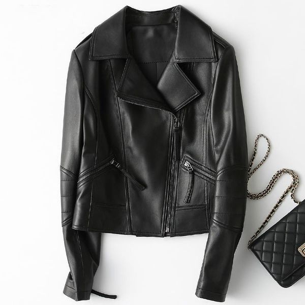 leather genuine jacket motorcycles women short spring autumn womens sheepskin coat real leather chaqueta mujer zjz007 s1, Black
leather genuine jacket motorcycles women short spring autumn womens sheepskin coat real leather chaqueta mujer zjz007 s1, Black