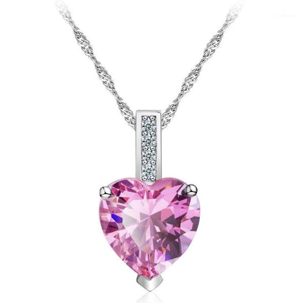 valentine's day gift long chain necklace heart cubic zirconia pendant for wedding accessory rhinestone stone jewelley1, Silver
valentine's day gift long chain necklace heart cubic zirconia pendant for wedding accessory rhinestone stone jewelley1, Silver
