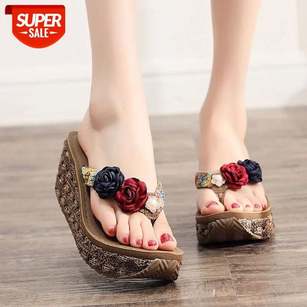 6 cm high heel women's bohemian high-heeled non-slip sandals and slippers beach shoes thick bottom clip foot flip flops slipper #is12, Black
6 cm high heel women's bohemian high-heeled non-slip sandals and slippers beach shoes thick bottom clip foot flip flops slipper #is12, Black