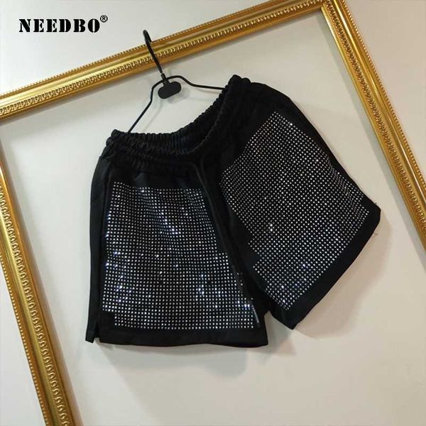 needbo women shorts plus size 6 xl casual winter elastic waist s shorts female beading autumn solid wide leg for women, White;black
needbo women shorts plus size 6 xl casual winter elastic waist s shorts female beading autumn solid wide leg for women, White;black