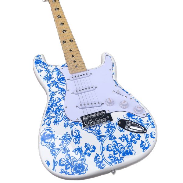 2021 new arrival blue and white porcelain chinese style 6-string electric guitar,positive sound,quality assurance
2021 new arrival blue and white porcelain chinese style 6-string electric guitar,positive sound,quality assurance