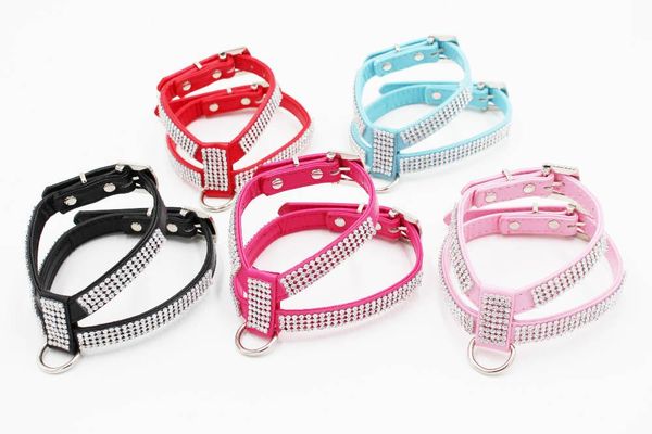 rhinestone dog harness puppy pet dogs leather leash for chihuahua small dogs chest strap adjustable dog necklace harness leash
rhinestone dog harness puppy pet dogs leather leash for chihuahua small dogs chest strap adjustable dog necklace harness leash