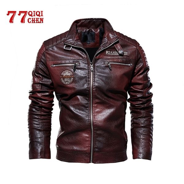 leather jacket men winter fleece motorcycle pu leahter jacket male stand collar casual windbreaker ropa de hombre slim coat 201215, Black
leather jacket men winter fleece motorcycle pu leahter jacket male stand collar casual windbreaker ropa de hombre slim coat 201215, Black