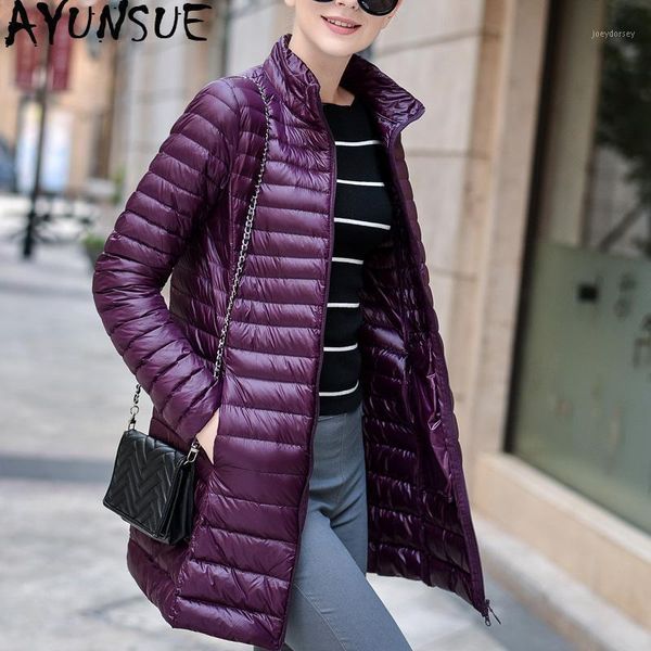 ayunsue ultra light down jacket women long autumn winter white duck down coat korean woman clothes 2020 jackets s888 kj36171, Black
ayunsue ultra light down jacket women long autumn winter white duck down coat korean woman clothes 2020 jackets s888 kj36171, Black