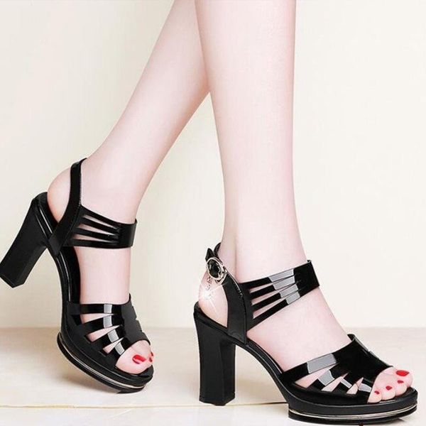 2021 new women summer sandals pu high heels shoes woman buckle open toe ladies rhinestone fashion hollow out female shoes, Black
2021 new women summer sandals pu high heels shoes woman buckle open toe ladies rhinestone fashion hollow out female shoes, Black