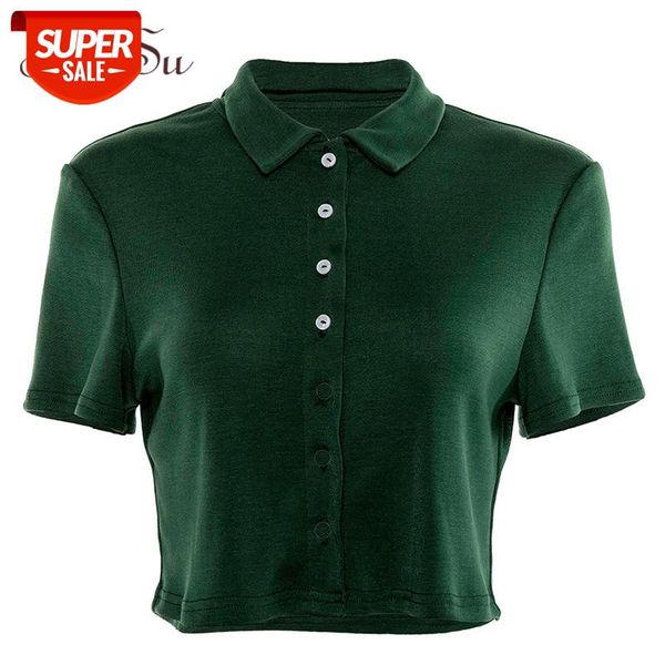 artsu korean fashion single-breasted short sleeve women t shirt green turn-down collar womens tshirts casual summer asts20821 #jx4u, White
artsu korean fashion single-breasted short sleeve women t shirt green turn-down collar womens tshirts casual summer asts20821 #jx4u, White