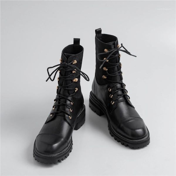 women ankle boots solid color short patchwork lace-up booties thick bottom platform ladies shoes sneakers casual botas feminina1, Black
women ankle boots solid color short patchwork lace-up booties thick bottom platform ladies shoes sneakers casual botas feminina1, Black
