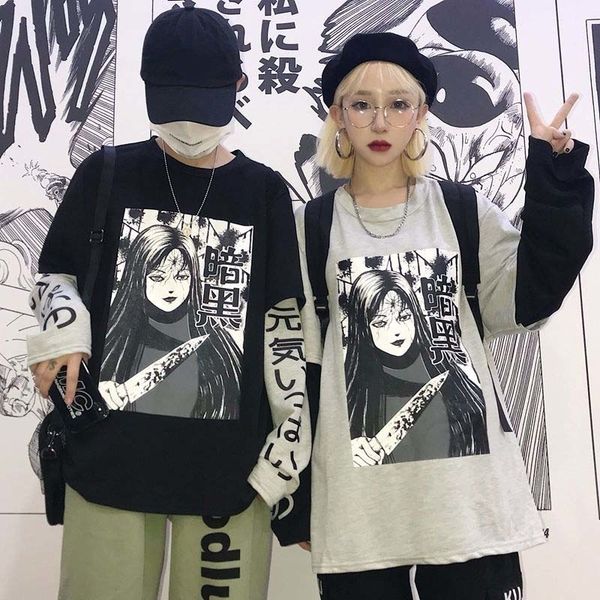 nicemix harajuku sweatshirt women patchwork pullovers japanese anime print comics jumpers fake 2 pieces woman streetwear y200107, Black
nicemix harajuku sweatshirt women patchwork pullovers japanese anime print comics jumpers fake 2 pieces woman streetwear y200107, Black