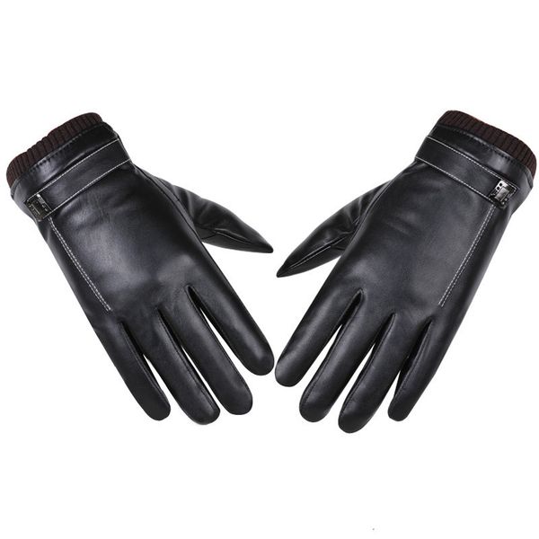 men's pu imitation leather winter plush thickened cycling locomotive driving warm gloves, Blue;gray
men's pu imitation leather winter plush thickened cycling locomotive driving warm gloves, Blue;gray