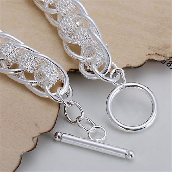 gift silver color bracelets new women men chain fashion jewelry christmas gifts h sqcjne, Black
gift silver color bracelets new women men chain fashion jewelry christmas gifts h sqcjne, Black