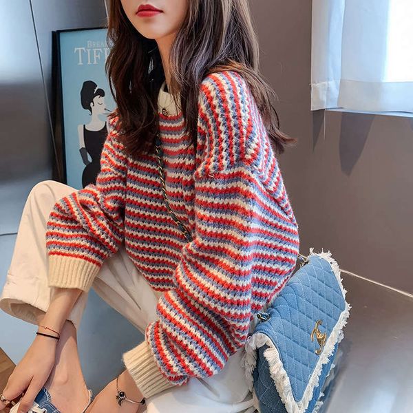 loose pullover women's fall / winter 2020 wear round neck sweater lazy net fashion, White;black
loose pullover women's fall / winter 2020 wear round neck sweater lazy net fashion, White;black