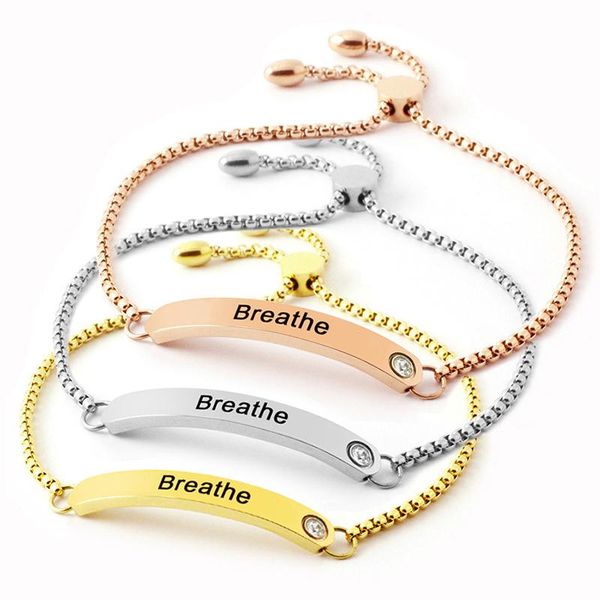 link, chain silver color/gold/rose gold positive inspirational quote bracelets adjustable mantra link for femme jewelry gifts, Black
link, chain silver color/gold/rose gold positive inspirational quote bracelets adjustable mantra link for femme jewelry gifts, Black