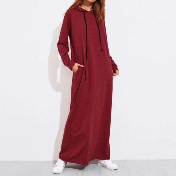 2020 autumn women vintage hoodies maxi dress casual solid long sleeve pockets hooded dresses long female, Black;gray
2020 autumn women vintage hoodies maxi dress casual solid long sleeve pockets hooded dresses long female, Black;gray